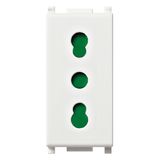 2P+E 16A P17/11 outlet white