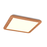 Camillus LED ceiling lamp 30x30 cm wood