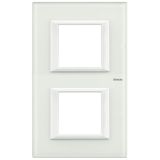 AXOLUTE - PLACCA 2X2P 71MM VETRO BIANCO