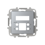 8540.5 PL Cover plate for digital thermostat - Silver for Thermostat Central cover plate Silver - Sky Niessen