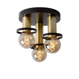 ANAKA Ceiling light 3x E27/60W O 30cm Black/Satin