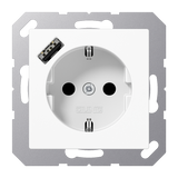 SCHUKO socket with USB type A A1520-18AWW