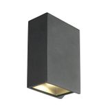 QUAD 2 XL LED WALL LUMINAIRE, 2x3,2W, 3000K, anthracite