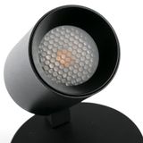 STAN BLACK WALL LAMP WITH SWITCH 1XGU10