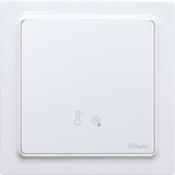 Wireless humidity temperature sensor in E-Design55, polar white mat