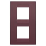 GEO INTERNATIONAL PLATE - IN PAINTED TECHNOPOLYMER - 2+2 MODULES VERTICAL - TUSCAN RED - CHORUSMART