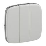 Cover plate Valena Allure - 3-gang switch/push-button - white