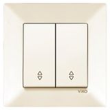 Meridian Beige Two Gang Switch-Two Way Switch