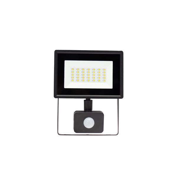 NOCTIS LUX 3 FLOODLIGHT 20W NW 230V IP44 120x170x53mm BLACK with PIR sensor image 5