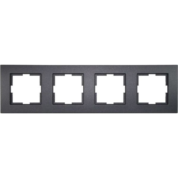 Novella Accessory Black Four Gang Frame image 1