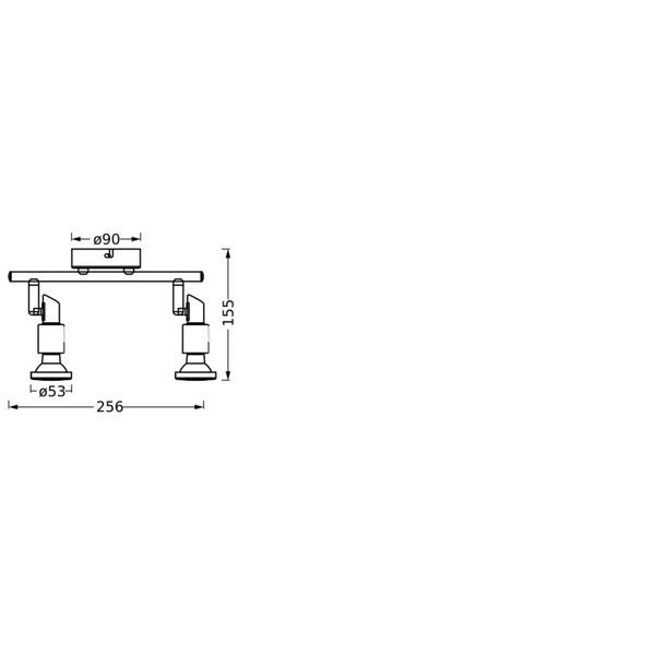 LED SPOT BLACK 2 X 3.4W 927 DIM image 5