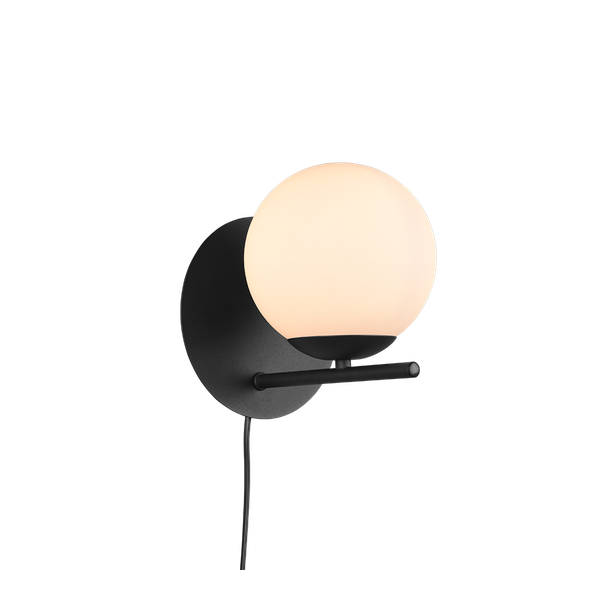 Pure wall lamp E27 matt black image 1