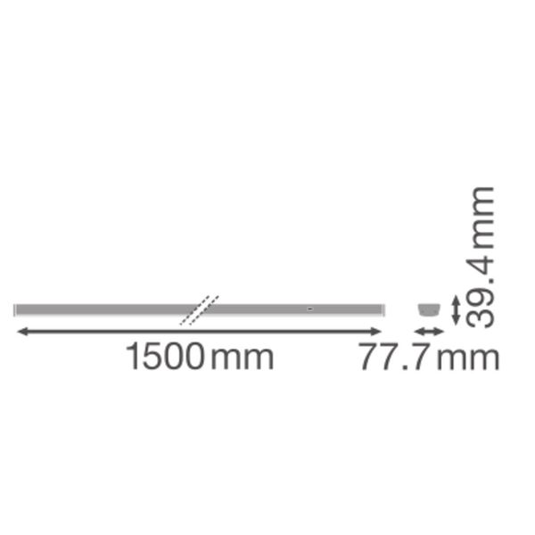 TruSys® FLEX NARROW 35W 840 N CL WT DALI image 23