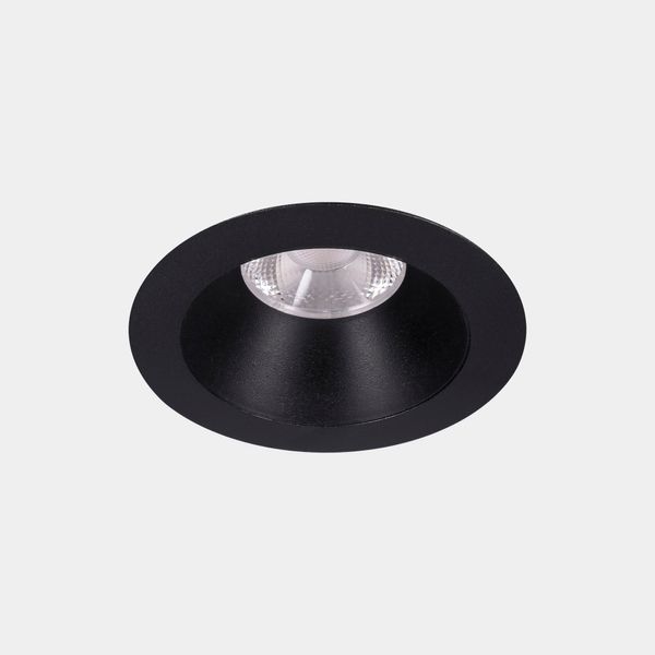 Downlight Play Deco Symmetrical Round Fixed 6.4W LED warm-white 3000K CRI 90 28º Black/Black IP54 637lm image 1