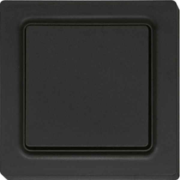 Wireless 2-way pushbutton in E-Design55, anthracite mat image 1