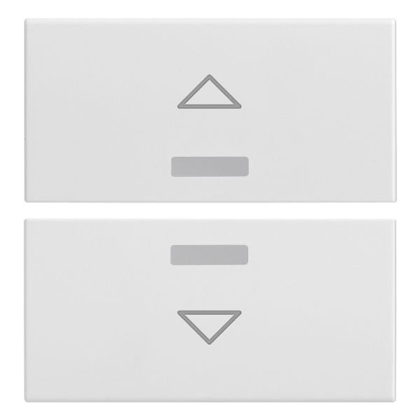 Two half-buttons 2M arrow symbol white image 1