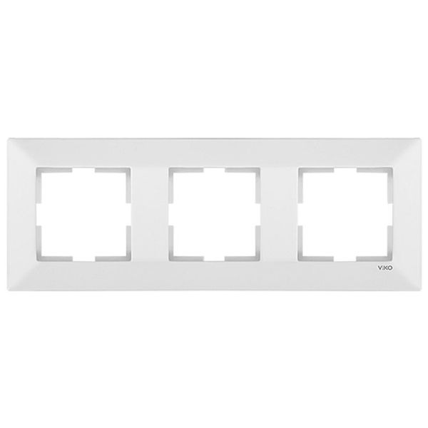 Karre Accessory White Three Gang Frame image 1