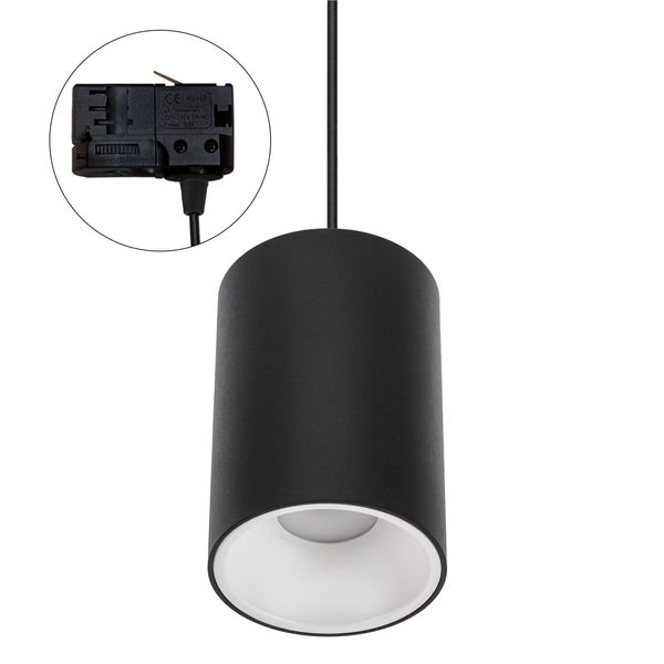 CHLOE ELEMENTO SURFACE MOUNTED GU10 250V IP20 FI95x138mm BLACK round TRACK image 4