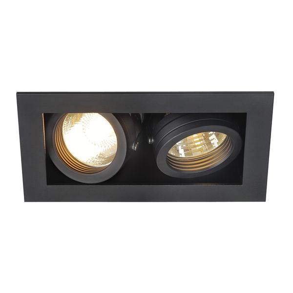 KADUX 2 GU10 Downlight, angular, matt black, max. 2x50W image 2