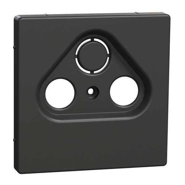 Central plate for antenna sockets, anthracite, system design image 1