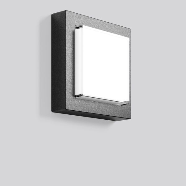 CADERO quadra, 12 W, 630 lm, 830, anthracite, on/off Ceiling and wall  image 2