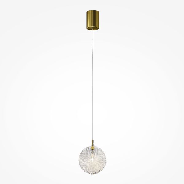 Modern Frozen Pendant lamp Brass image 1