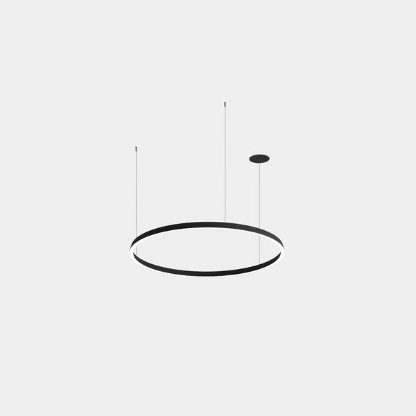 Pendant Circular Downward ø1200 Recessed LED 63.5W 2421lm 2700K Black image 1