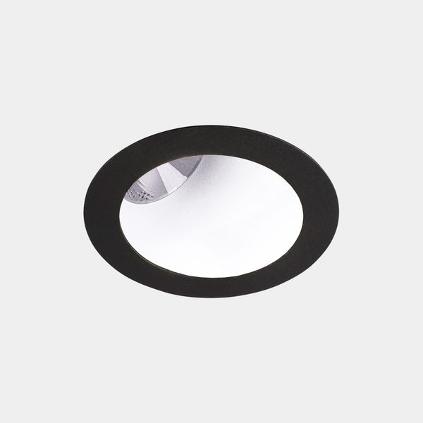 Downlight Play Deco Asymmetrical Round Fixed 17.7W LED warm-white 2700K CRI 90 45.3º ON-OFF Black/White IP54 1378lm image 1