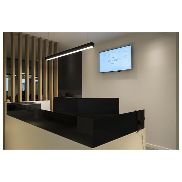 GLENOS pendant, matt black, 1m , 52W, 3000K image 2