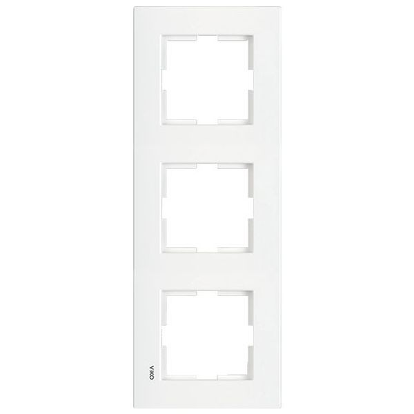 Karre Accessory White Three Gang Frame image 1