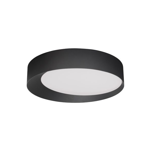 Triac Dimmable Sandy Black Aluminium  & Acrylic   LED 60 Watt 230 Volt  3600Lm 3000K IP20   D: 60 H: 12 cm image 1