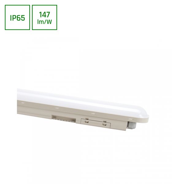 LIMEA CONNECT HERMETIC 1200MM 36W NW 230V 120DEG IP65 IK08  GREY 3Y WARRANTY image 1