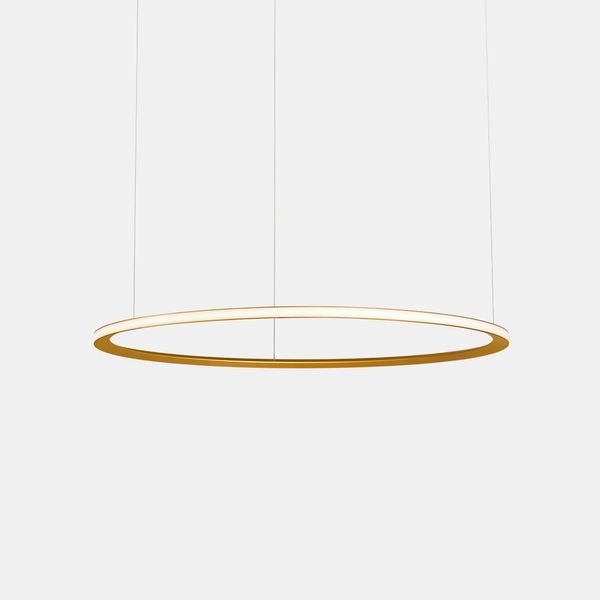 Pendant Circular Outward 2 Rings (ø1200 ø900) LED 109.1W 4041lm 2400K Gold image 1