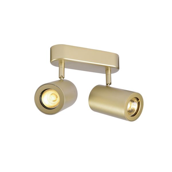 ENOLA_B Wall- & ceiling luminaire double, 2xGU10, brass image 4