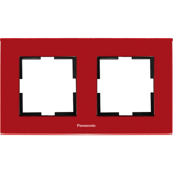 Karre Plus Accessory Glass - Maroon Two Gang Frame image 1