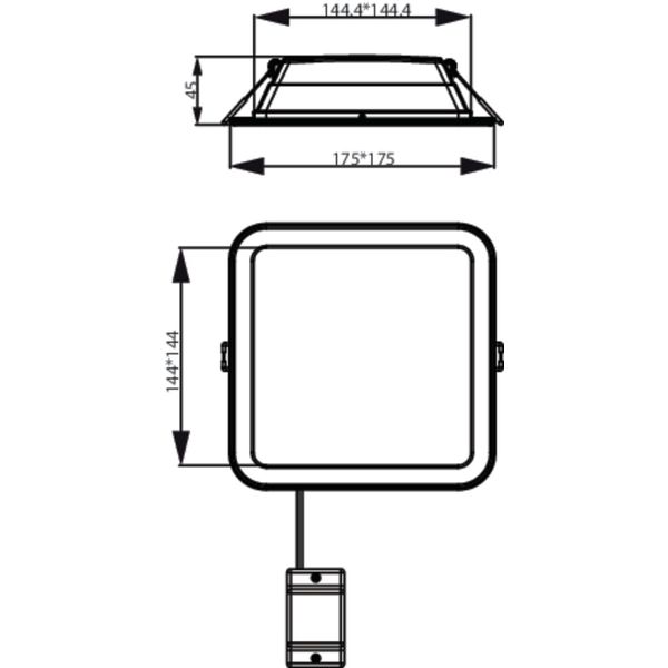 DN065B G4 LED12/840 12W 220-240V L150 SQ image 2