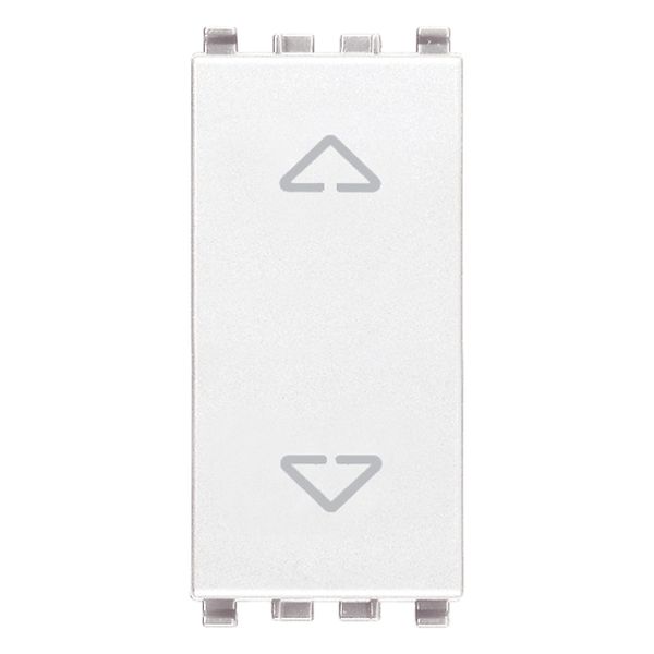 2P 10A 2-way push button white image 1