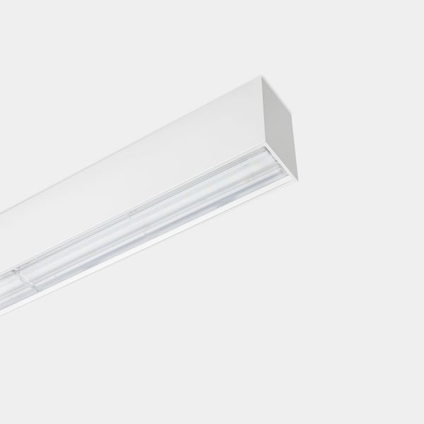 Lineal lighting system Infinite Pro 1136mm Surface Batwing 17.08W LED warm-white 3000K CRI 90 ON-OFF White IP40 2069lm image 1