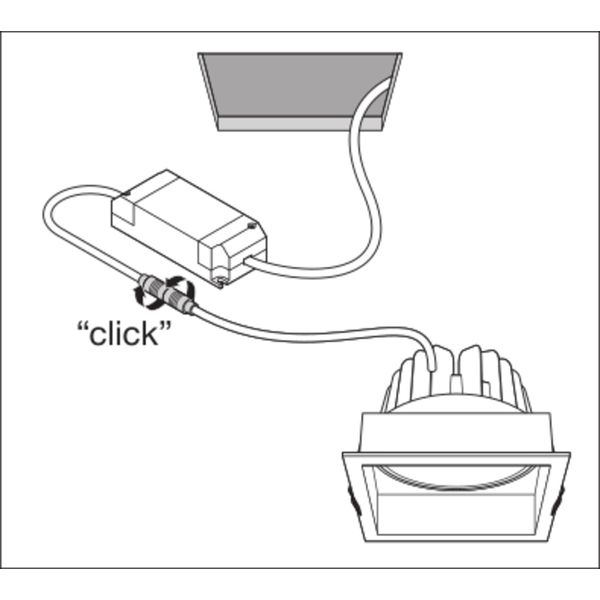 SPOT SQUARE DARKLIGHT ADJUST 8 W 3000 K WT image 6