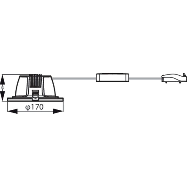 DN070B LED12/830 12W 220-240V D150 RD EU image 2