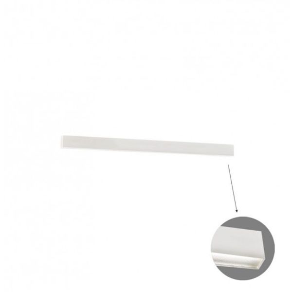 Linear Wall Lamp L580 4000K White Microprismatic D image 1