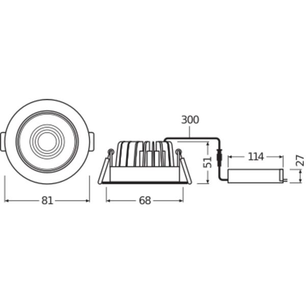 SPOT FIREPROOF DIM 8 W 4000 K IP65/IP20 SI image 14