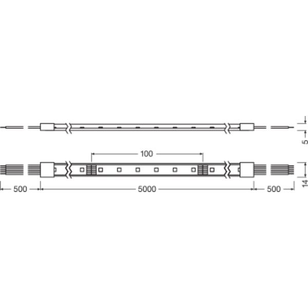 LED STRIP PERFORMANCE-1000 RGBW PROTECTED -1000/RGBW/865/5/IP66 image 5