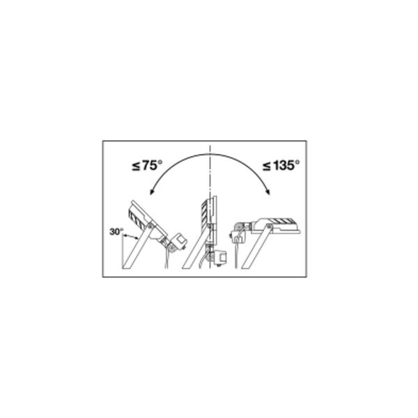 FLOODLIGHT COMPACT SENSOR 50W 830 SYM 100 BK image 20