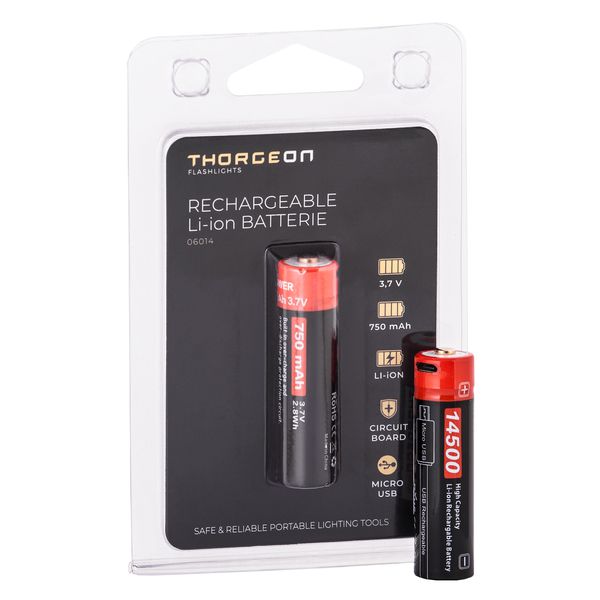 Rechargeable Li-ion Batterie 3.7V 750Mah THORGEON image 1