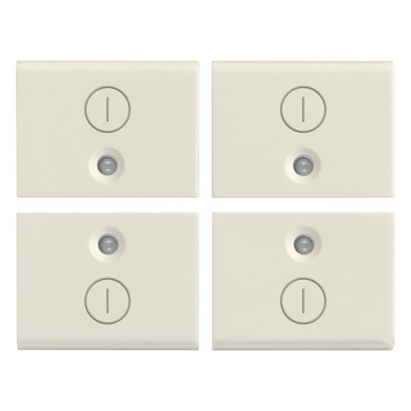 Four half-buttons 1M I/O symbols white image 1