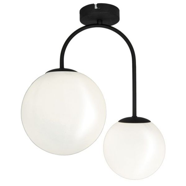 2/Lights Ceiling Lamp Black Anouk image 1