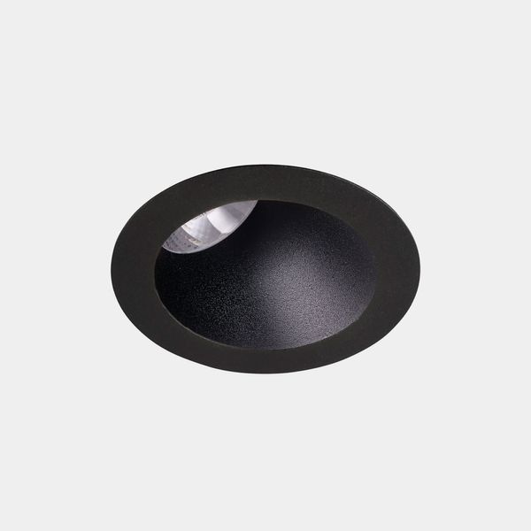 Downlight Play Deco Asymmetrical Round Fixed 11.9W LED warm-white 3000K CRI 90 44.4º ON-OFF Black/Black IP54 1159lm image 1