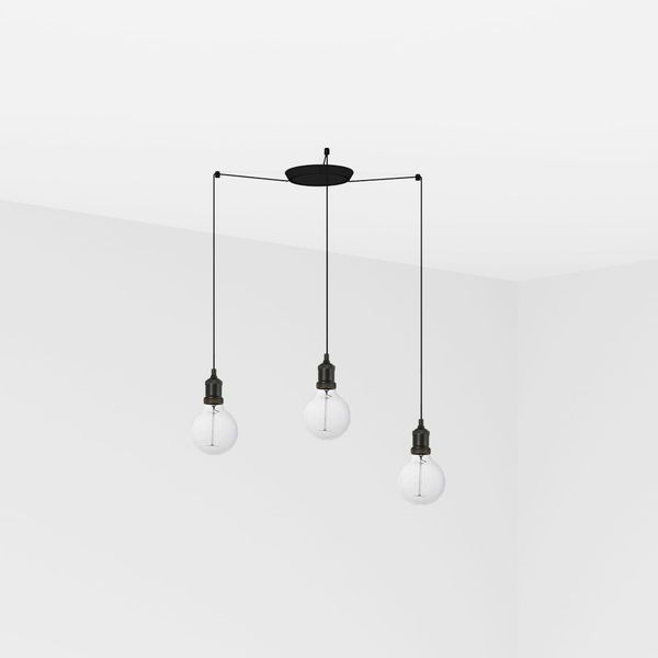 ART BLACK PENDANT LAMP 1XE27 2M CABLE 3L image 1