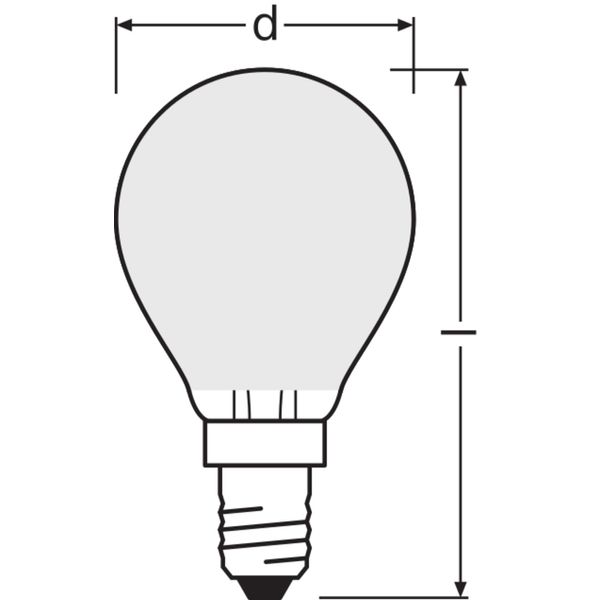 LED Retrofit CLASSIC P 2.5W 827 Frosted E14 image 8